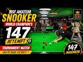 Snooker World Champion Ahsan Ramzan 147 Attempt 🎱🔥 Tournament Match | King Cues Snooker Club #147 