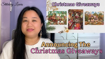 Announcing The CHRISTMAS GIVEAWAYS | Stitching The Teddy Bear Tree | HAED Wip | FLOSSTUBE #488