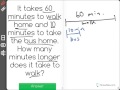 Comparing Travel Times: Walking vs. Bus