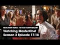 Reaction video: Watching episode 17-18 of Masterchef Season 3