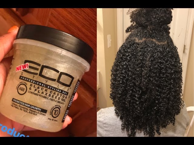Organic Edge Control Hair Gel, Black Castor Oil & Vitamin E