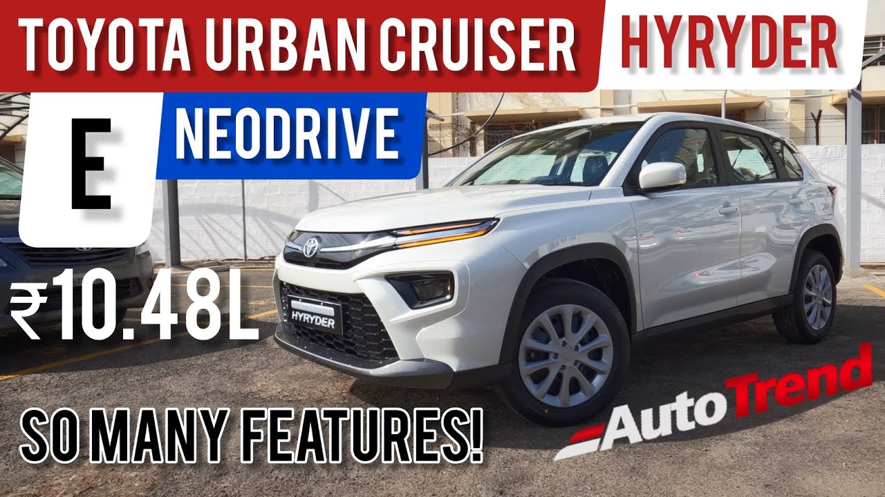 Toyota Urban Cruiser Hyryder Base Variant E Real Life Most Detailed