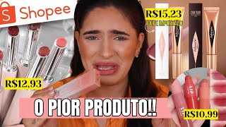 TESTEI MAKES SURPRESA DA SHOPEE - nem sempre ela acerta!! 😭