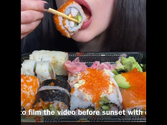 ASMR SUSHI PLATTER MUKBANG | EATING SHOW #mukbang #asmrfood #eating #sushi