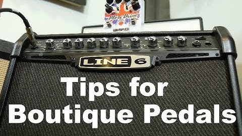 Tweaking a Line 6 Spider amp to work with guitar pedals
