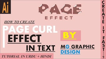 Page Curl Effect in Text in Adobe Illustrator || Curl EFFECT in TEXT || #adobeillustratorcc   #viral