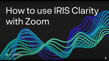 IRIS Clarity | How to use IRIS Clarity with Zoom