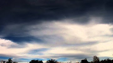 Long, slow multi-layer cirrus clouds HD timelapse Canon SX10 V08572