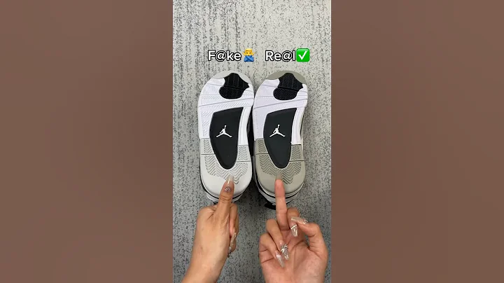 Real Vs Fake Military Black Jordan 4 #sneakerhead #sneakers #viral