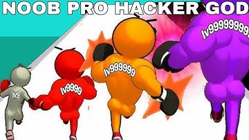 NOOB VS PRO VS HACKER VS GOD in Level Up Runner 2K24