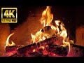 🔥Relaxing Fireplace with Burning Logs and Crackling Fire Sounds for Stress Relief 4K