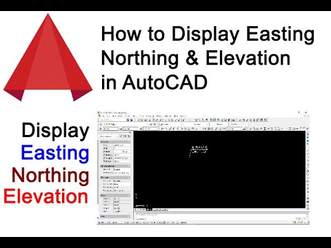How to display the coordinate on the drawing in AutoCAD - YouTube