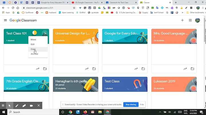 *Copy a Class in Google Classroom