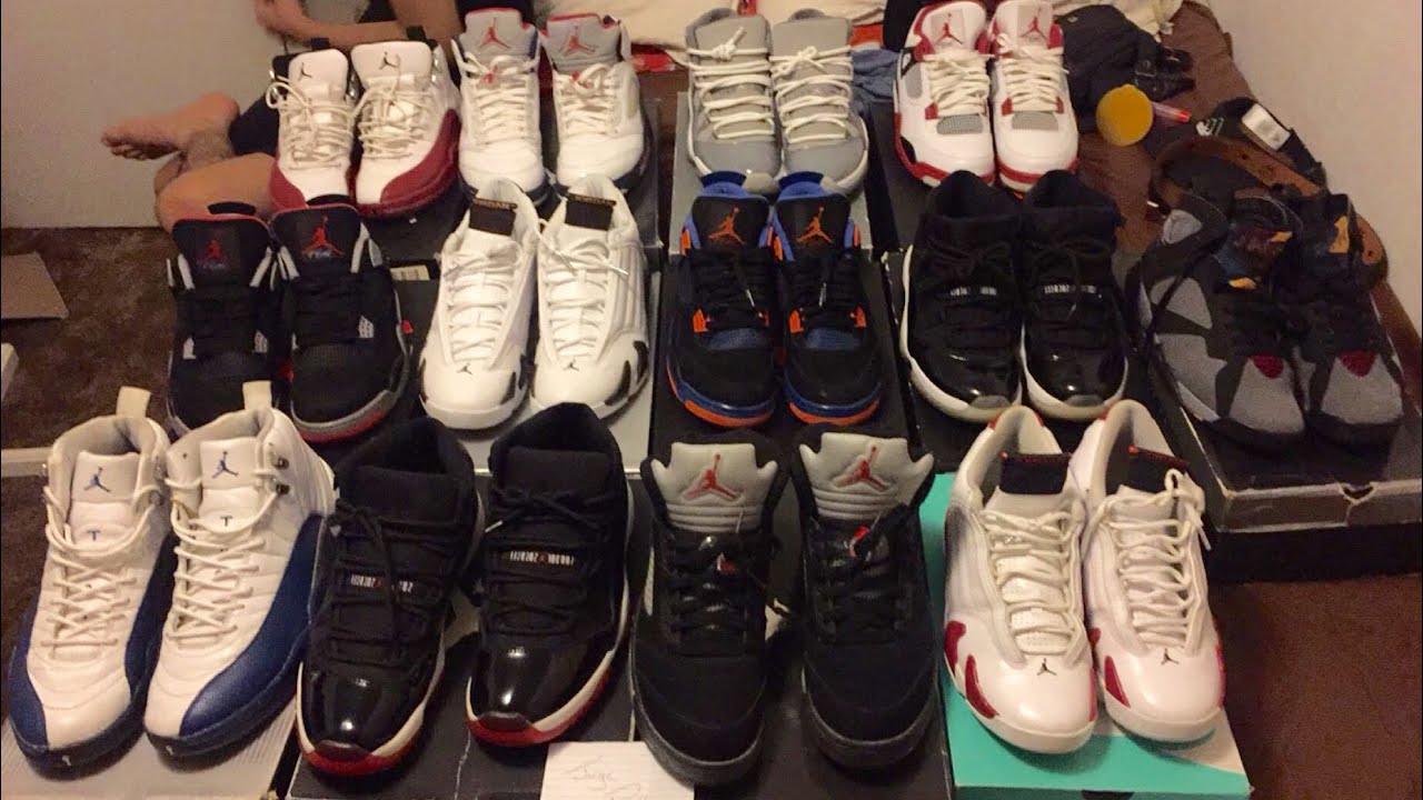 My 2017 Air Jordan Nike Shoes Complete Collection | Including My Cousins Entire Jordan Sneakers 2018