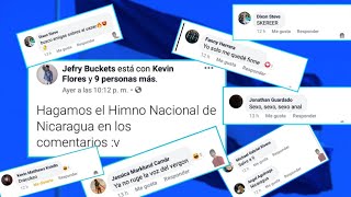 Himno Nacional de Nicaragua en Comentarios de Facebook 