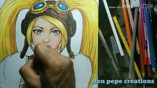 Mobile Legend Layla Free Hand Drawing