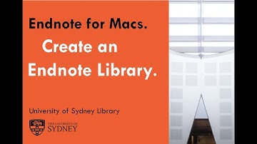 Create an EndNote library (Mac)