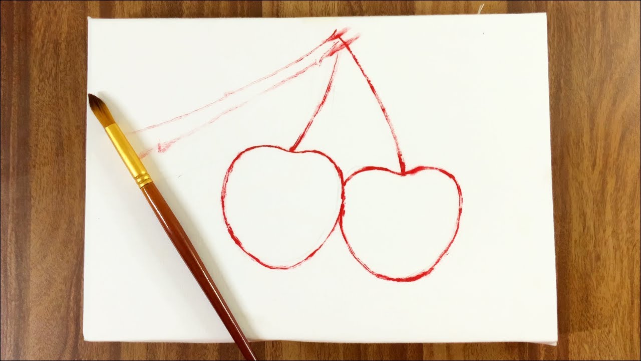 Awsome Cherries Painting / Acrylic Painting / CAM STYLES - YouTube