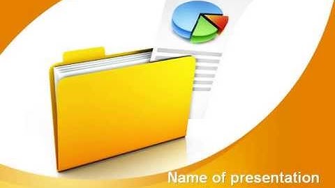 Folder with Diagram PowerPoint Template by PoweredTemplate.com