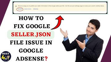 How to Fix Google Seller.json File issue in Google Adsense Easily