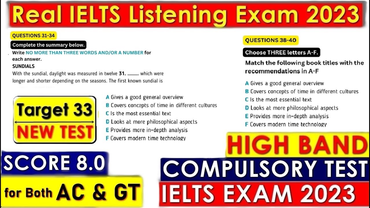IELTS Listening Practice Test 2023 with Answers #ieltslistening #ielts ...