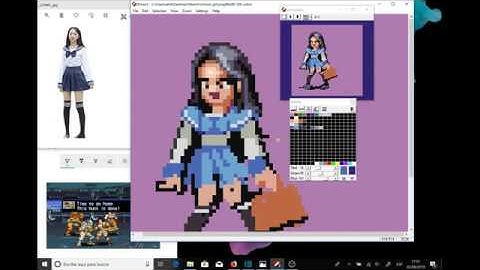 PIXEL ART TIME LAPSE #162 - School Girl Character Design