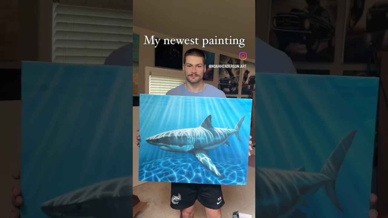 realistic Shark painting that you never see 