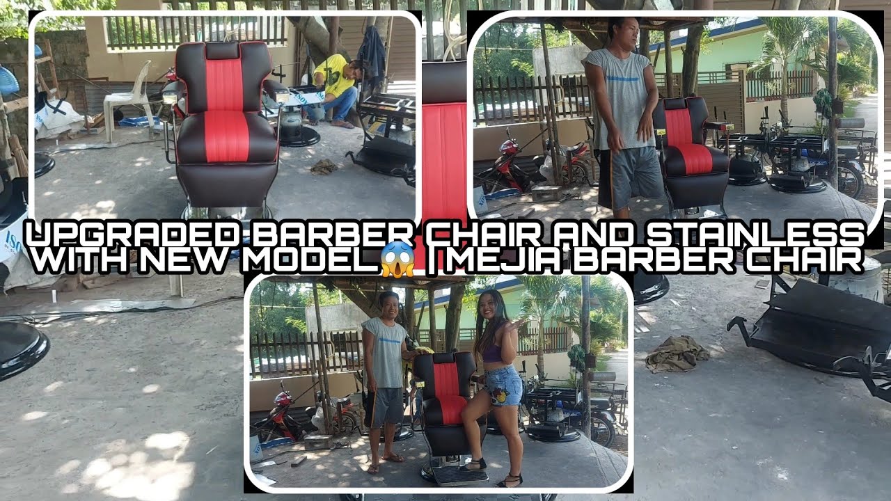UPGRADED BARBER CHAIR AND STAINLESS WITH NEW MODEL😱 | MEJIA BARBER CHAIR