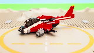 Stop Motion Build of Lego Creator 31057 Air Blazer 3-in-1