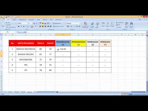  OPERASI  HITUNG  DAN RUMUS PADA  MS EXCEL  2007 YouTube