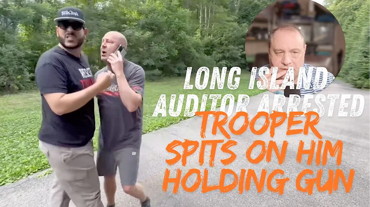 Long Island Auditor SeanPaul Reyes arrested after trooper spits in his mouth holding a gun!