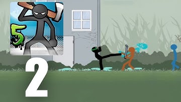 Anger of stick 5 : zombie Part 2 : Level 4 - 5 + Helicopter Fight (Android/iOS Gameplay Walkthrough)