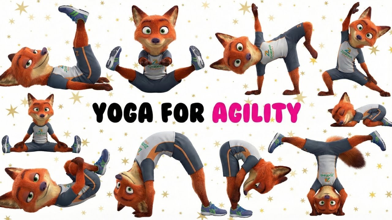 Focus & Calm Yoga for Kids |  Nick Wilde x Zootopia 2