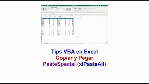 Copiar y Pegar con Pegado Especial (xlPasteAll ) Tips VBA en Excel