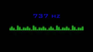 ⒽⓏ| 737 hz Pure Tone Frequency| NO Music , For Meditation, Testing. Black Screen