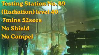 Celebrity Testing Station No  89 Radiation level 40 7mins 52 sec No shield No compel Wealth