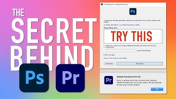 Photoshop and Premiere Pro - Crashing Bugs & Other Issues Fix (The Secret No One Talks About)