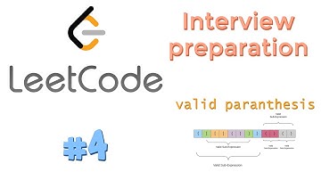 #4 LeetCode problems - Valid Parentheses- technical interview preparation شرح بالعربي