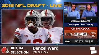 Cleveland Browns Select CB Denzel Ward From OSU With Pick #4 In 1st Round Of 2018 NFL Draft
