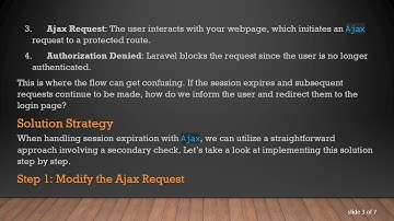 Handling Ajax Requests in Laravel: Redirecting Users to Login on Session Expiry