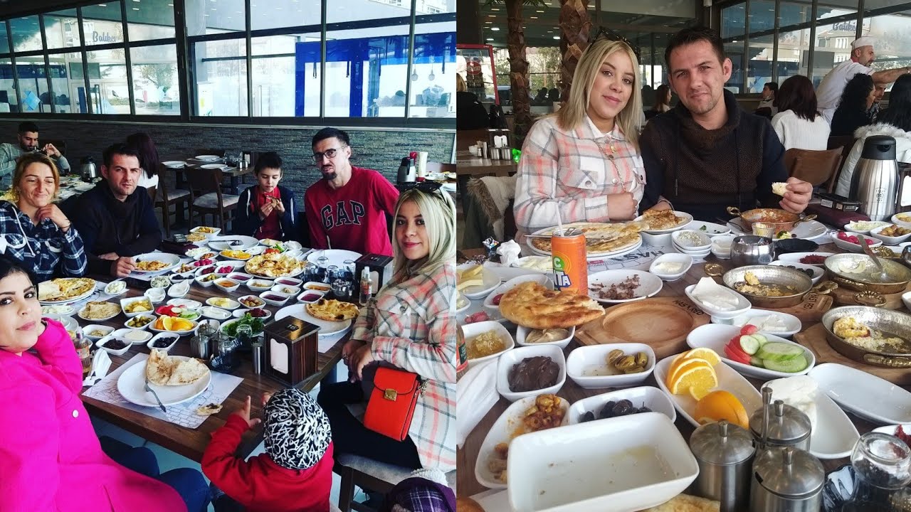 فطور تركي🇹🇷 مع عائلة😍 عرضتنا حماتي لفطور خارج بيت😍 و أخيرا إجتمعت عائلة❤ واش لقينا في طريق🥰وين ديتكم