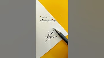 Angel Signature Design | How To Sign The Letter A #shorts