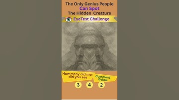 Only 10% get this right. Can you solve it? #opticalillussion