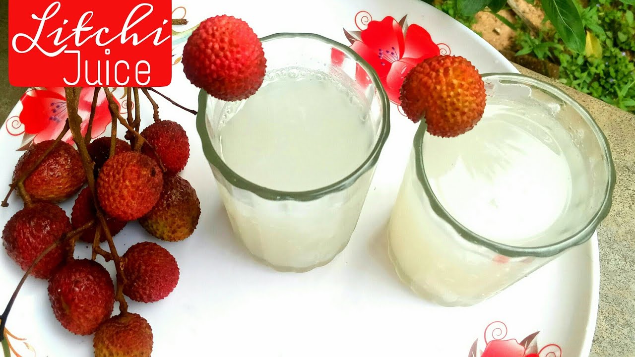 লিচুর জুস বা শরবত Litchi drink Summer refreshing drink How to