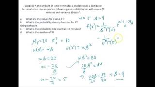 Calculating Probabilities and Percentiles for a Gamma Distribution Using R