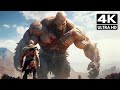 GOD OF WAR Kratos Kill All Gods &amp; Titans (4K Ultra HDR)