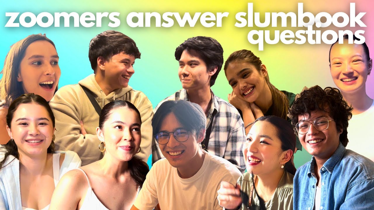 ZOOMERS CAST ANSWER SLUMBOOK QUESTIONS | Theodore Boborol