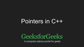 C++ Programming Language Tutorial | Pointers in C++ | GeeksforGeeks