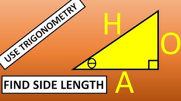 How to use TRIGONOMETRY to find SIDE LENGTH in Right Angled Triangles.