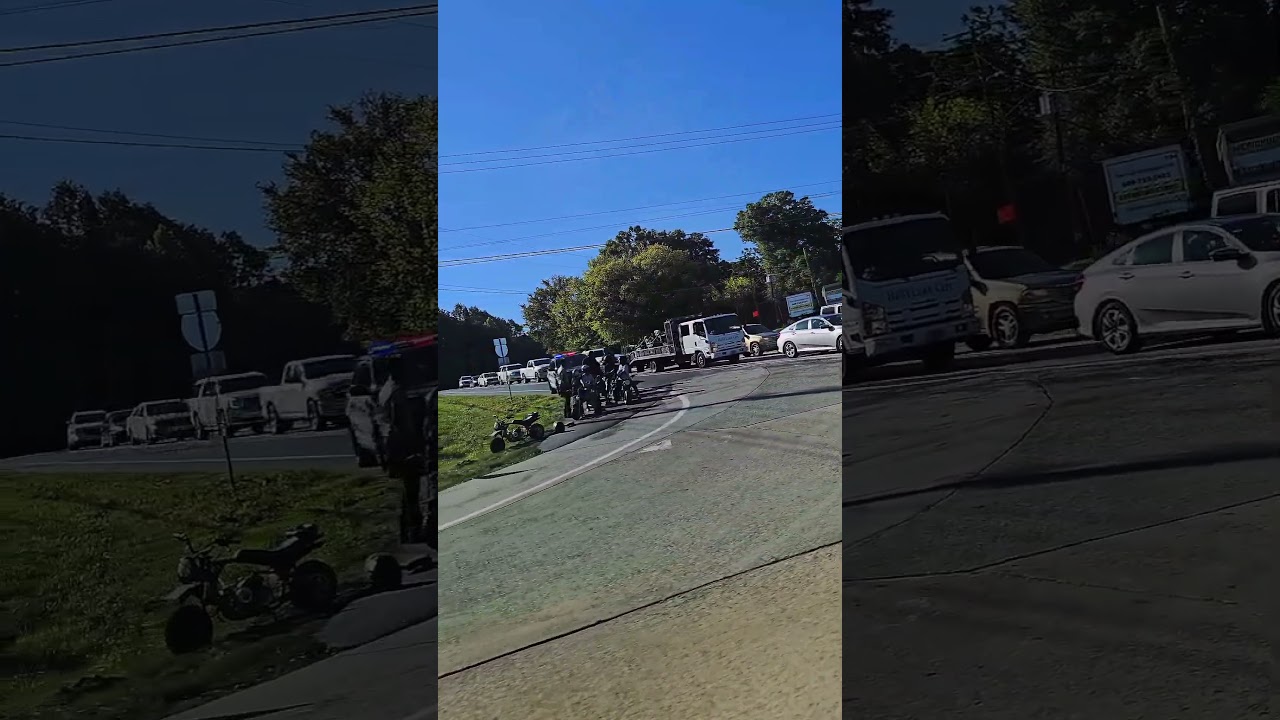 Mini-bikes stopped on I-75 in #Chattanooga. What should the gang name be? #police #cops #busted #fyp